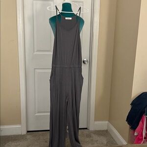 Gray Sleeveless Jumpsuit